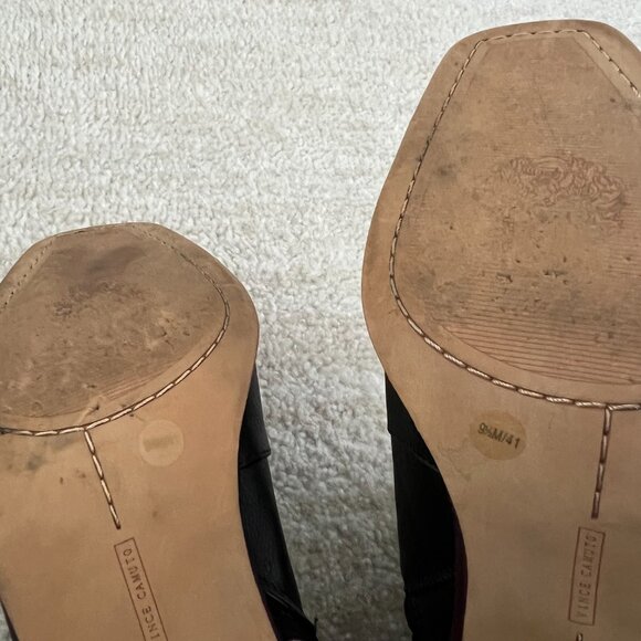 Vince Camuto Dreven Black Over the Knee Chunky Heels Boots 9.5 - Picture 2 of 10